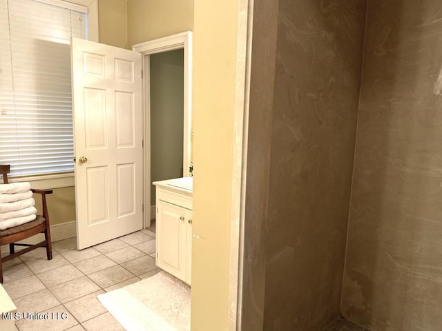 48 Fairway Dr, Natchez, MS 39120 - bathroom with vanity and tile patterned floors