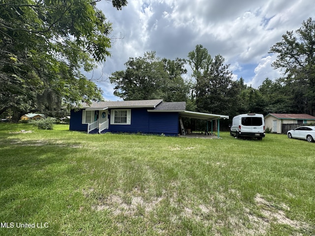 5418 Elder St, Moss Point, MS 39563 - view of front of house featuring a front yard