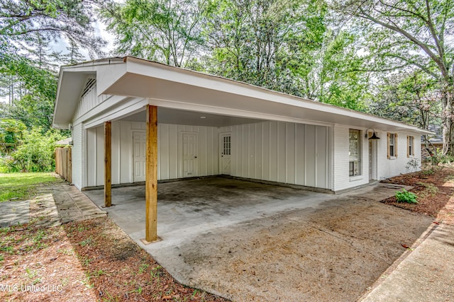 204 Turtle Creek Dr, Brandon, MS 39047 - view of front of property featuring driveway, a carport, and brick siding
