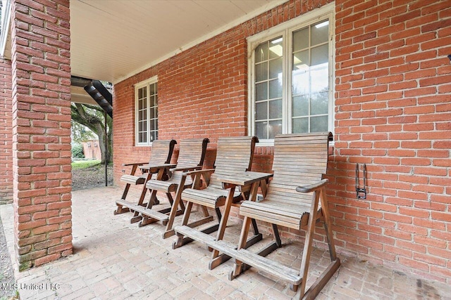 view of patio / terrace featuring covered porch