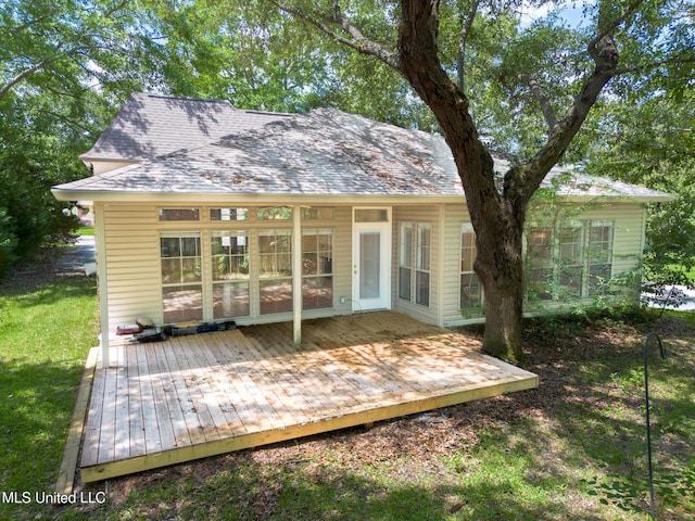 796 Hapuna Pl, Diamondhead, MS 39525 - rear view of property with a deck