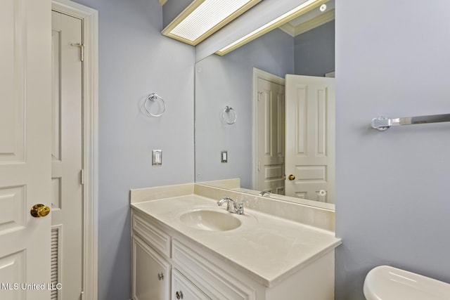 1034 Northpointe Dr, Jackson, MS 39211 - half bathroom featuring vanity and toilet