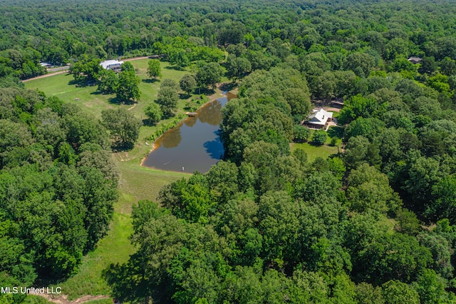 4005 Warriors Trl, Vicksburg, MS 39180 - aerial view of a heavily wooded area and a large body of water