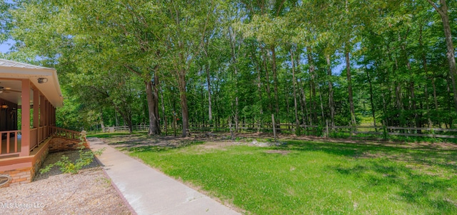 4005 Warriors Trl, Vicksburg, MS 39180 - view of yard featuring ceiling fan