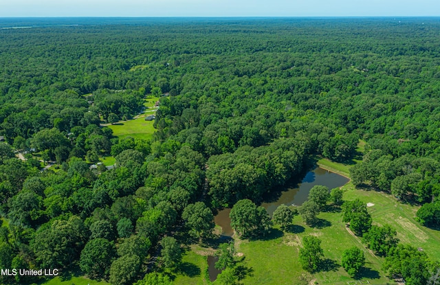 4005 Warriors Trl, Vicksburg, MS 39180 - aerial overview of property's location with a heavily wooded area and a large body of water