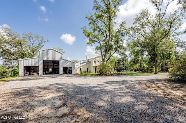 exterior space featuring driveway