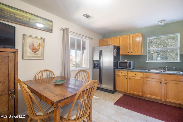 kitchen with stainless steel appliances and sink