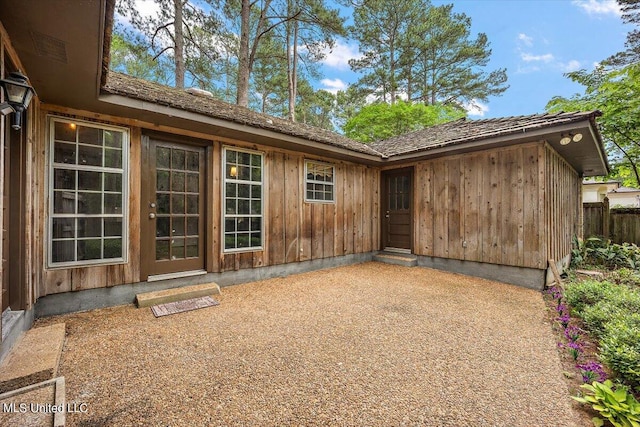 exterior space featuring a patio