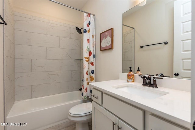 13604 Live Oak Loop, Olive Branch, MS 38654 - bathroom featuring shower / bath combination with curtain, toilet, and vanity