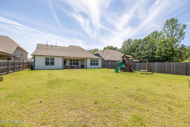 13604 Live Oak Loop, Olive Branch, MS 38654 - back of house with a playground