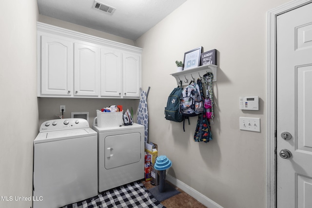 115 Deer Creek Cv, Madison, MS 39110 - laundry room featuring cabinet space, separate washer and dryer, and baseboards
