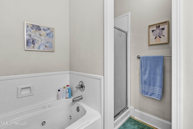 115 Deer Creek Cv, Madison, MS 39110 - full bath featuring a whirlpool tub and a stall shower