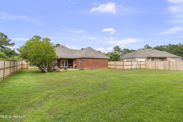 115 Deer Creek Cv, Madison, MS 39110 - view of yard with french doors and a patio area