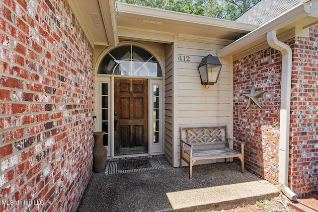 412 Dunlin Ct, Brandon, MS 39047 - property entrance with brick siding and a shingled roof