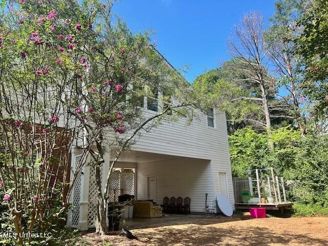 view of rear view of property