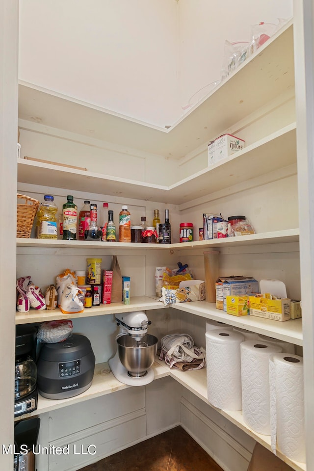 view of pantry