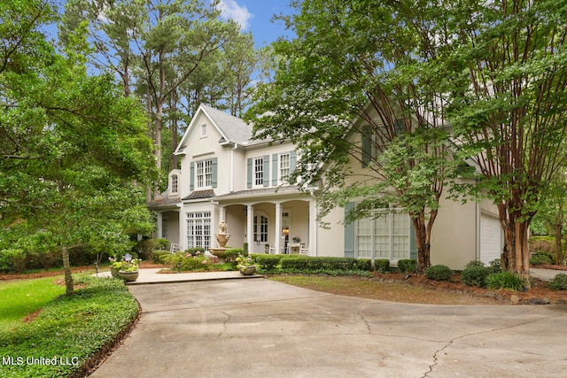 view of front of home with a porch