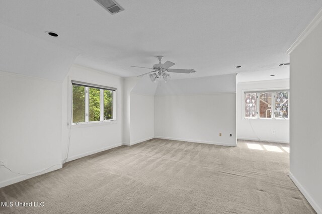 316 Meadow Creek Pl, Jackson, MS 39211 - empty room with light carpet, ceiling fan, and baseboards