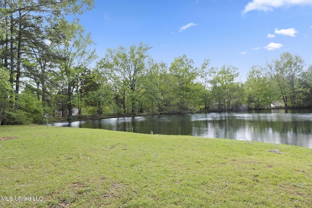 39 Moss Forest Cir, Jackson, MS 39211 - water view with a wooded view