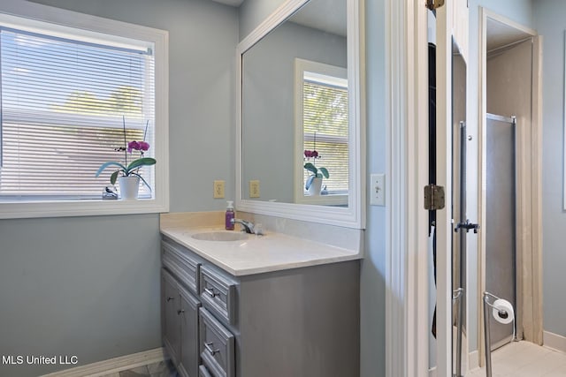 39 Moss Forest Cir, Jackson, MS 39211 - bathroom with vanity and baseboards