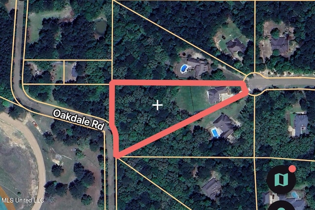 413 Miles Cv, Brandon, MS 39047 - map of property location featuring property parcel outlined