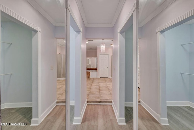 19 Poplar Cir, Gulfport, MS 39507 - hallway featuring wood finished floors and baseboards