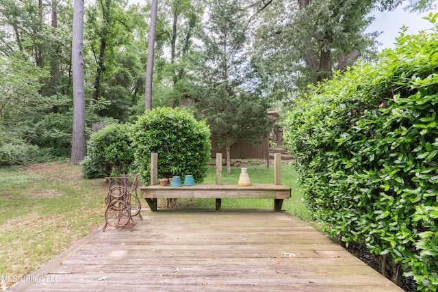 504 Hampton St, Clinton, MS 39056 - view of wooden deck