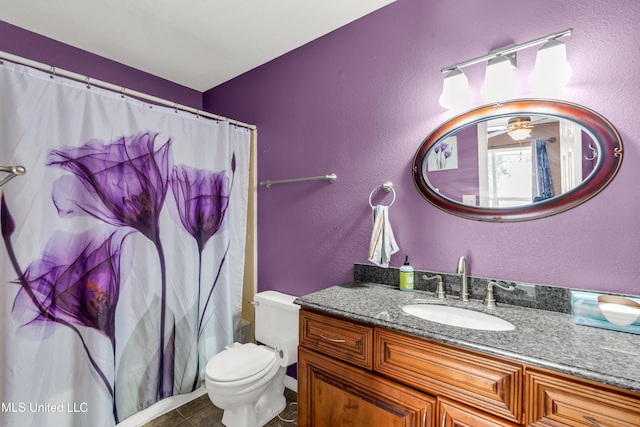 257 Highpoint Dr Unit 257, Diamondhead, MS 39525 - bathroom featuring vanity, curtained shower, and tile patterned flooring