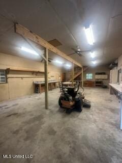 6709 Caraway Rd, Moss Point, MS 39562 - basement with a garage