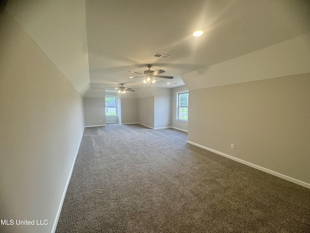 5322 Grays Valley Dr, Hernando, MS 38632 - bonus room with carpet, ceiling fan, and vaulted ceiling