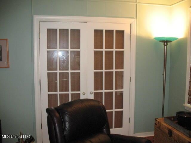 entryway with french doors