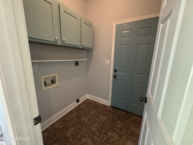 730 Ieke Cir, Diamondhead, MS 39525 - laundry room with hookup for a washing machine, electric dryer hookup, and cabinet space