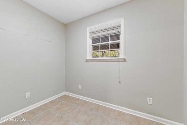 view of tiled empty room