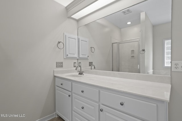 452 Pecan Cir, Brandon, MS 39042 - full bath with vanity and a shower stall