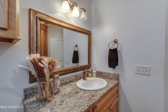 bathroom featuring vanity