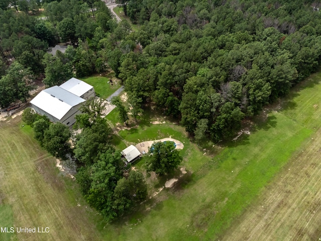904 Northwood Cir, Brandon, MS 39047 - birds eye view of property with a wooded view