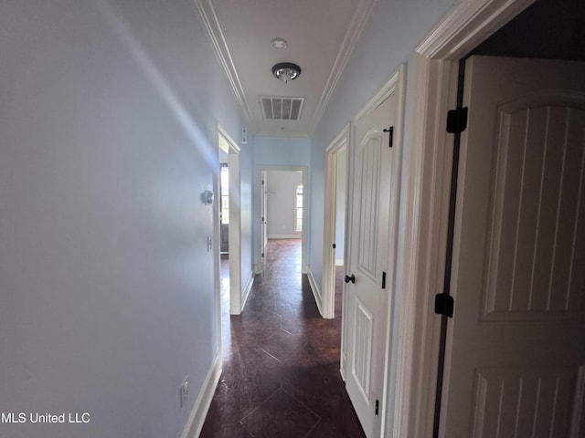 515 Belle Oak Pl, Brandon, MS 39042 - hall with crown molding and baseboards