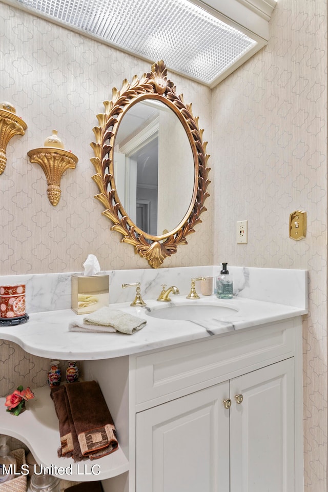 bathroom featuring vanity