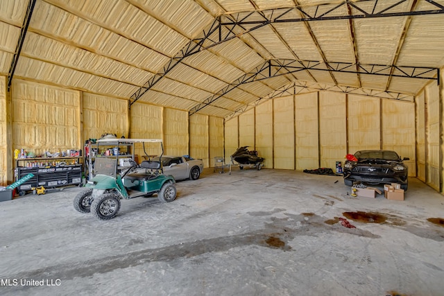 1597 Old Lake Rd, Brandon, MS 39042 - garage featuring metal wall