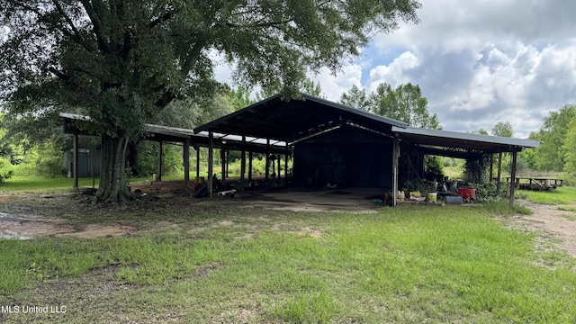 4513 Lawrence Hazel Rd, Lawrence, MS 39336 - view of parking featuring a carport