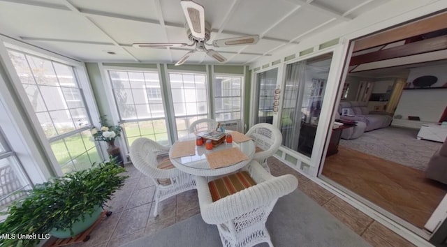 269 Weecama Dr, Ferriday, LA 71334 - sunroom / solarium with ceiling fan