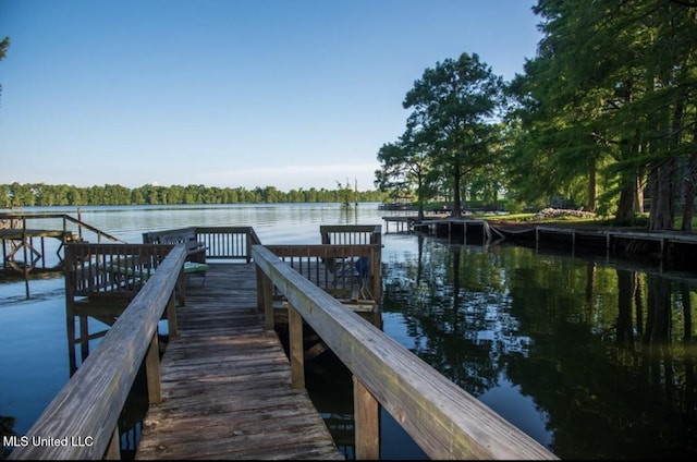 269 Weecama Dr, Ferriday, LA 71334 - view of dock featuring a water view