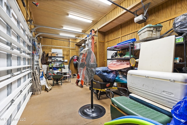 view of storage room