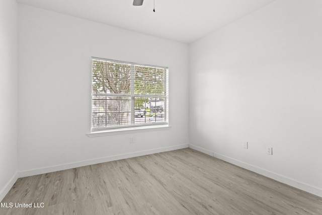 14789 Nassau Dr, Biloxi, MS 39532 - empty room featuring wood finished floors and a ceiling fan