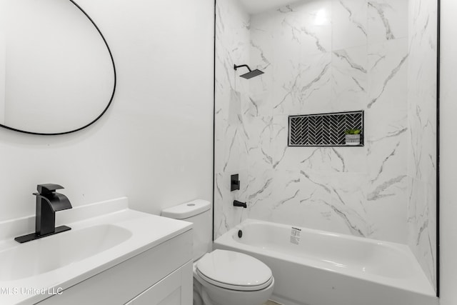 14789 Nassau Dr, Biloxi, MS 39532 - full bathroom featuring vanity and shower / tub combination