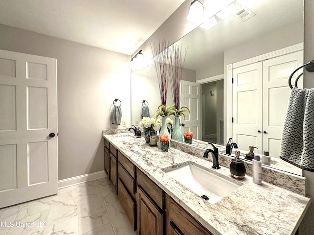 bathroom featuring vanity