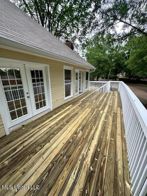 202 Kilford Ct, Madison, MS 39110 - wooden terrace featuring french doors