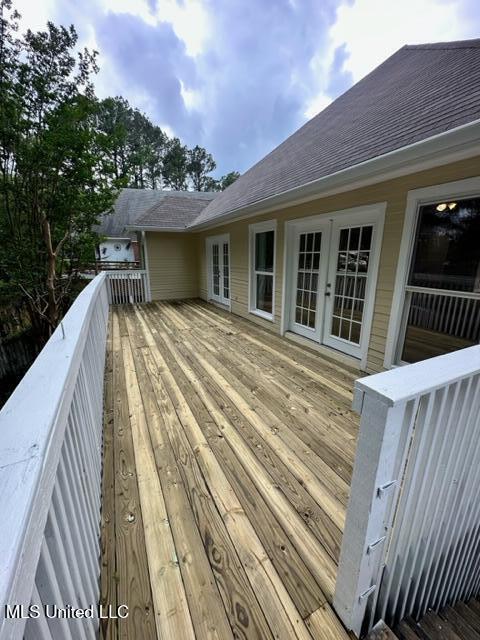 202 Kilford Ct, Madison, MS 39110 - wooden deck with french doors