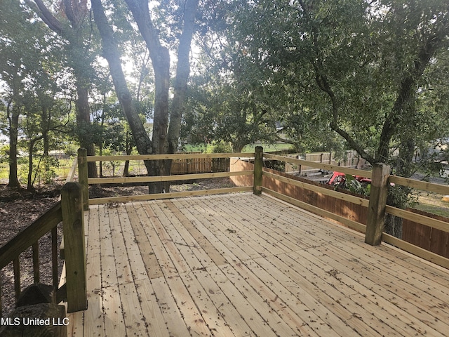 view of wooden terrace