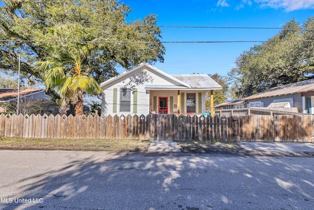 view of bungalow-style home